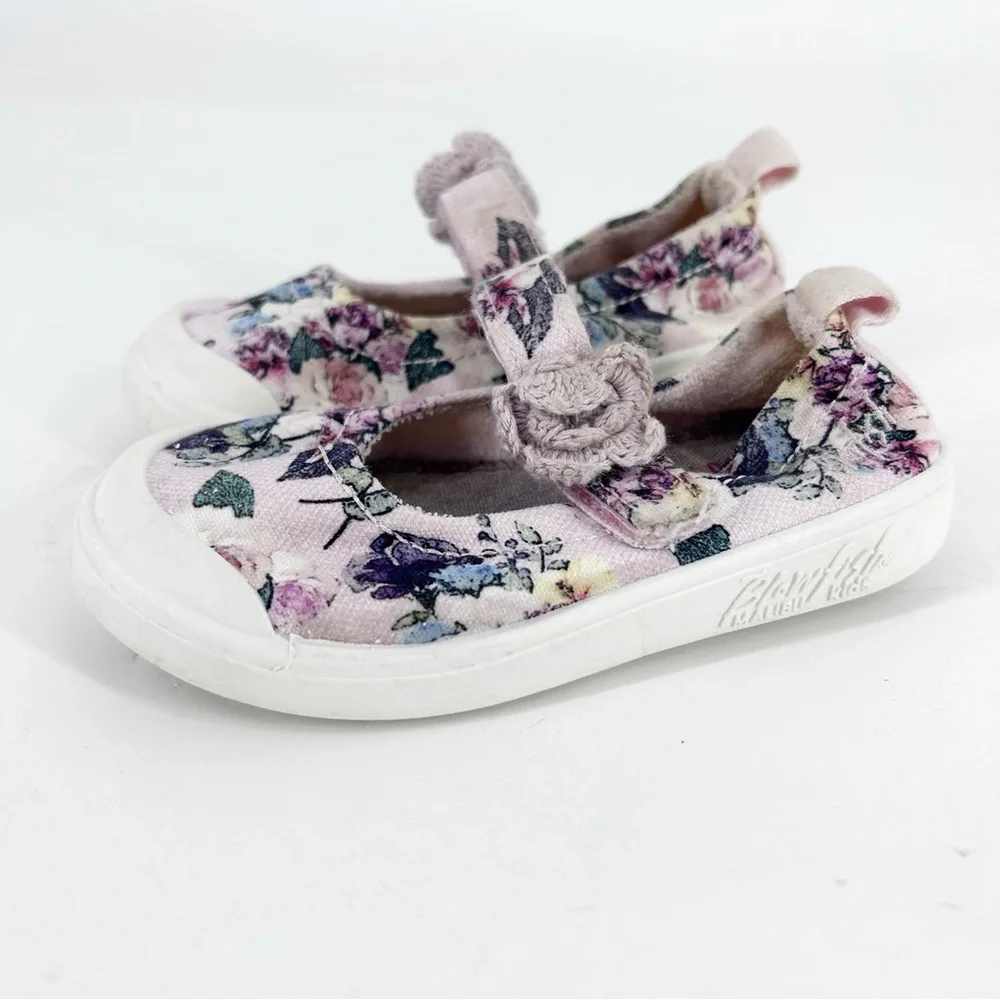 Blowfish Floral Kids Shoes with Velcro strap